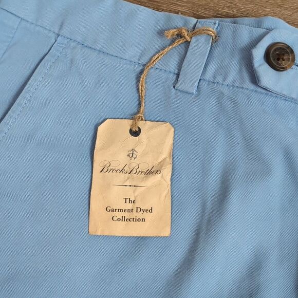 BROOKS Brothers 7" Inseam Light Blue Bermuda Short Size 35 NWT - Picture 4 of 9